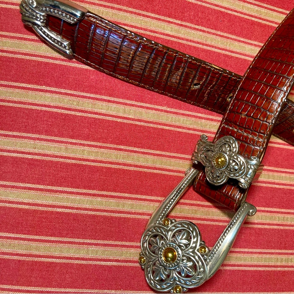 Fantastically Beautiful Vintage Brighton Belt SZ ML - Picture 3 of 10